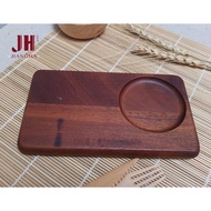 Wooden Plate With Holes 4.5 x 8 Inches