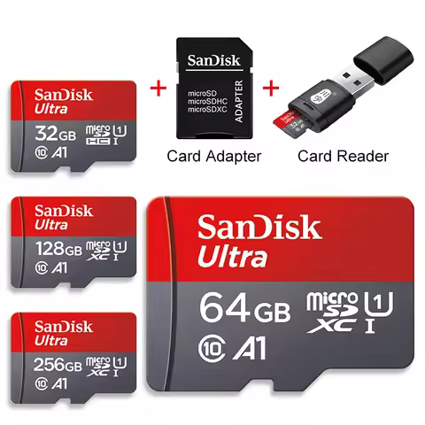 Micro SD Memory Card TF/SDCard 32GB 64GB 256GB 512GB 120M/S Class10 UHS-1 Flash Ultra 128GB Camera/P