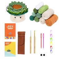 6Piece Crochet Kit for Beginners Beginner Crochet Kit with Crochet Hooks, Yarn