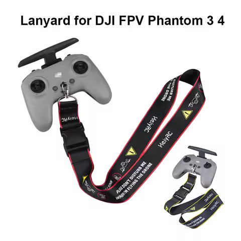 3.8CM Width Remote Controller Hook Lanyard Neck Strap for DJI FPV Combo/Avata Phantom 3 4 Drone Saft
