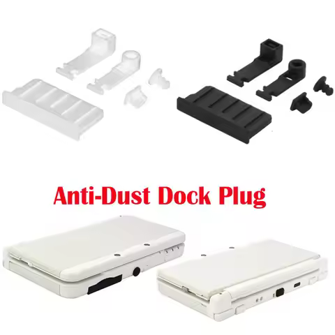 Silicone Anti-Dust Plug Earphone jack Charging Dock Dust Proof Protector Cap for Nintendo New 3DS XL