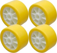 Bitray 4Pcs Ribbed Wobble Roller Boat Trailer Wobble Rollers (2.8" Width x 4.7" OD