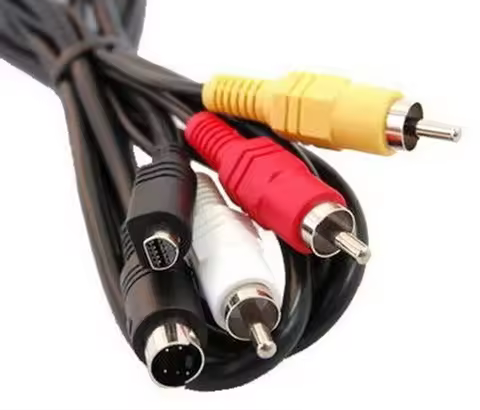 5ft VMC-15FS Compatible AV TV-Out Audio Video cable Cord For Sony Camcorder HandyCam : DCR-SR42, DCR
