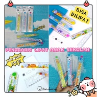 CLEAR FOLDING RULER 30CM FANCY FOLDING RULER/ CUTE CHARACTER FOLDING RULER/ FANCY FOLDING RULLER ACR