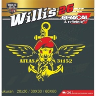 ATLAS CUTTING LETTING STICKER 31152