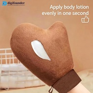 DIGIFOUNDER 4 in 1 Body Lotion Glove for Self Tanning Sunscreen & Moisturizer Reusable Exfoliating M