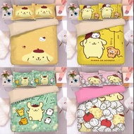 布丁狗 布甸狗 床單套裝 公仔 床上用品 床笠 枕頭袋 被套 pompompurin