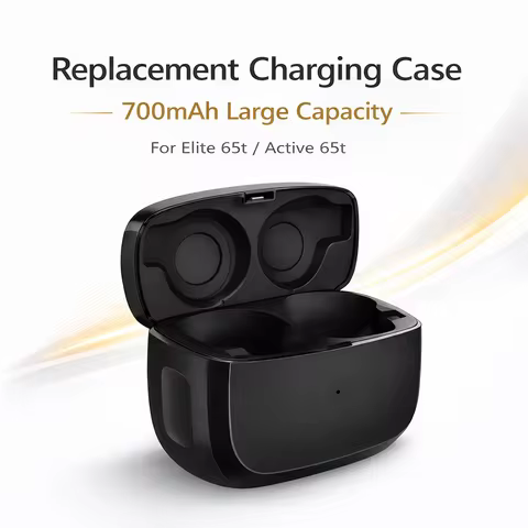 Replacement Charging Case For Jabra Elite 65t / Elite Active 65t, 700mAh Large Capacity Backup Charg