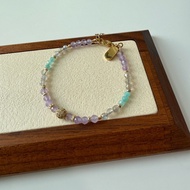 L1758 (Feb) Lav Amethyst, Labradorite & Amazonite 4mm
