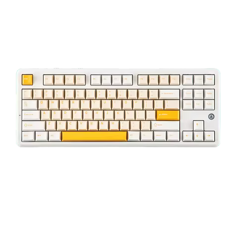 AJAZZ AK870 V2 TKL Gasket Hot-Swap Wired/BT5.0/2.4GHz Wireless Mechanical Keyboard RGB Backlit 10000