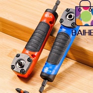 BAIHEE Right Angle Screwdriver, Manual Tool Magnetic Electric Corner Screwdriver, 90 Right Angle Hex
