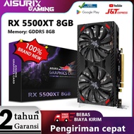 AISURIX RX 5500XT 8GB GDDR6 AMD VGA Card 128-bit 1408SP HDMI New PC