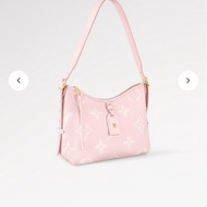 LV CarryAll PM Monogram Empreinte 粉色 壓紋牛皮