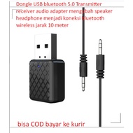 Dongle USB bluetooth 5.0 Transmitter receiver audio adapter Converts headphone Speakers To 10 meter Distance wireless bluetooth Connection