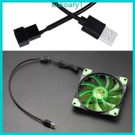 KOKO USB to 4 Pin for Case Fan Cable Power Adapter Cord 30CM 11 8in