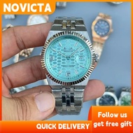 Land-Dweller Men's Quartz Watch Smooth Walking Transparent Back Cover Battery Watch