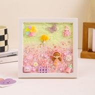 Leiao UT【🔥READY STOCK 🔥】Multistyle DIY Photo Frame Childrens Scene Painting Cream Glue 3D Ocean Mini