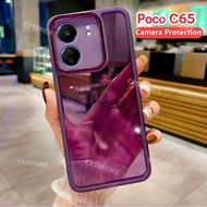Poco C65 2023 Camera Electroplated Lens Protection Soft Clear Casing For Poco C65 C 65 65C PocoC65 2