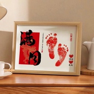 Full Month Hand Footprint Baby Hundred Days Handprint Footprint Commemorative Baby Hand Footprint Ph