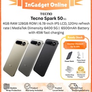[Promo] Tecno Spark 50 5g | 4GB+8GB RAM 128GB ROM | Dimensity 8350 |  6.83 AMOLED Display | Original