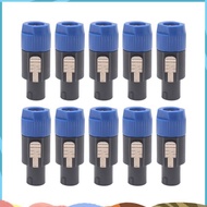 10PC 4Pin NL4FC Speaker Connector Ohm Plug Speaker Audio Cable Adapter Twist Lock 4Pin Speakon Femal