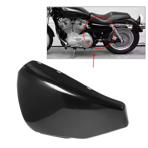 Left Battery Side Cover for Harley Sportster XL883 XL1200 1200 883 2004-2013 11 Motorcycle Accessori