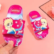 Children Slippers Indoor Household Cute Anti-slip Elsa Little Princess Girls Bath Floor Bathroom Sli
