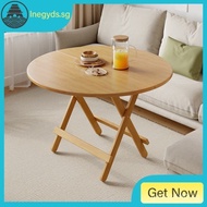 [48H Shipping] Solid Wood Folding Table round Table Dining Table Household Small Apartment Foldable Dining Table Square Dining Table Small Square Table Seuu