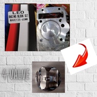 W125 WAVE125 BLOCK 65MM RACING LEO SKALI / SIAP BUAT BUAT 4 VALVE
