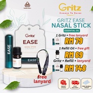 [READY STOCK + FAST SHIPPING] GRITZ EASE NASAL STICK AID AROMETHERAPIC INHALER