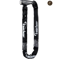 Kaedear (Kaedia) Bike Lock, Key, Cylinder, Chain Lock, Anti-Theft KDR-LK1-1000-BK (1000 mm, Black)