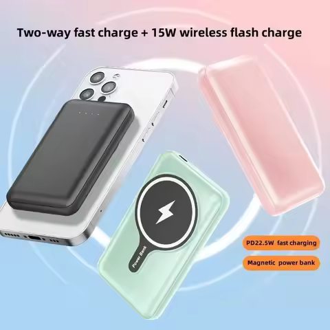 New 50000mA Magnetic Portable Power Bank 25W Wireless Fast Charger for Magsafe External Battery Char