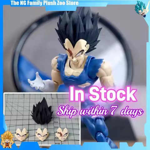 Dragon Ball Z SHF Super Saiyan Vegeta Headsculpt Accessory for Anime Action Figures Collectible Toys