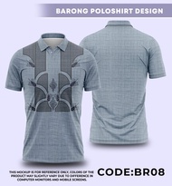 Philippine Ethnic Tribal Modern Barong POLO-shirt For mens Ethnic Tribal Inspired Top Tee Shirt For 