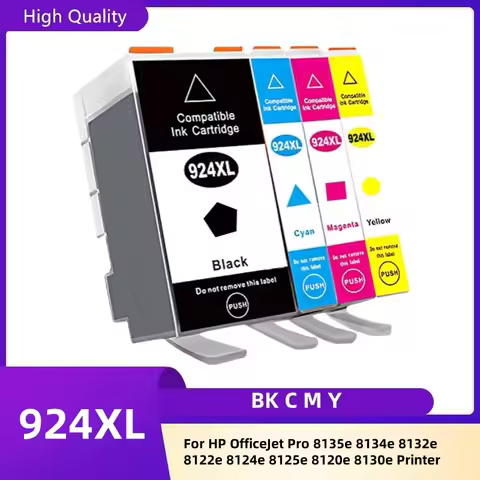 Compatible 924 924E 924XL Ink Cartridge for HP OfficeJet Pro 8135e 8134e 8132e 8122e 8124e 8125e 812