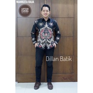 KEMEJA Dulan Batik king's crown Batik hem shirt