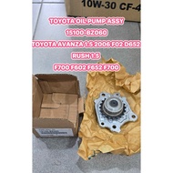 TOYOTA OIL PUMP ASSY 15100-BZ060  AVANZA 1.5 2006- F02 D652 / RUSH 1.5 F700 F602 F652 F700