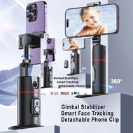 Auto AI การติดตามหน้าโทรศัพท์ Gimbal Stabilizer Selfie Stick Streaming Live Streaming Gimbal แบตเตอร