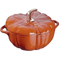Staub 11124806 Cast Iron Pumpkin Cocotte, 3.5-quart, Burnt Orange