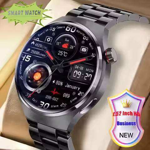 Watches Pro New Men's Smartwatch High-Definition 1.52 Screen Health Tracker Bluetooth Call Voice Ass