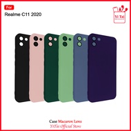 yitai yc35 case macaron lens realme c1 c2 c11 2020 c15 c20 c11 2021 - realme c11 2020 ungu