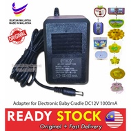 💕 Adapter Mesin Buai Bayi Auto 💕 ✔️ POMA POLAR AC-DC 1000mA  ✔️
