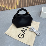 Authentic Denmark Cross-border Spot Ganni Womens Bag Bou Bag New Spring Woven Hexagonal Shoulder Por