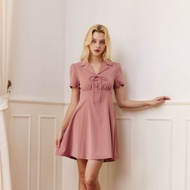 La Mignonne (XS-3XL) Berry Kiss Dress Work Suitable For Going Out Fake Button Chest There Is A Gimmi