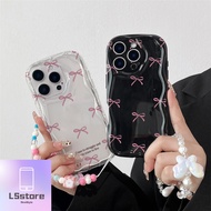 YCSMgirlPattern Casing Pink Cute Bow Bracelet Case For VIVO Y02s Y03 Y03t Y11 Y12 Y12s Y15 Y15s Y15a