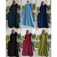 PREMIUM MATERIAL KAFTAN GAMIS PLAIN SUPER JUMBO DRESS DASTER LOWO B7M7