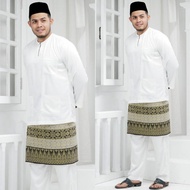 (XS - 4XL) BAJU MELAYU TELUK BELANGA ARJUNA WHITE PLUS SIZE NIKAH TUNANG ANNUAL DINNER BAJU PENGANTI