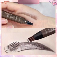4 Points Eyebrow Pencil 4 Tip Liquid Brow Tattoo Pen Makeup Pen Waterproof Cosmetic EyeBrow Liner