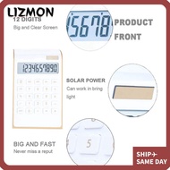 LIZMON  Calculator, Plastic 114x190x37mm Calculator, Durable Black/Red/Blue/White Portable Calculato