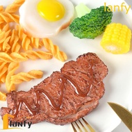 LANFY Simulation Steak Model, Western Food Pretend Play Simulation Kitchen Toy, Good-looking Simulat